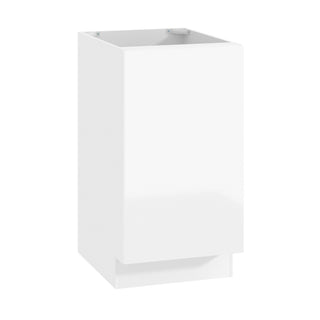 Frameless High-Glossy White - 18"W Full-Height Door Base Cabinet