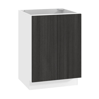 Frameless Oak Shade - 24"W Full-Height Door Base Cabinet
