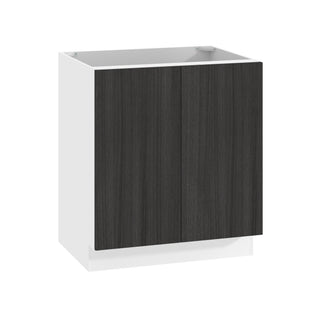 Frameless Oak Shade - 30"W Full-Height Door Base Cabinet