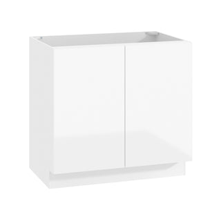 Frameless High-Glossy White - 36"W Full-Height Door Base Cabinet
