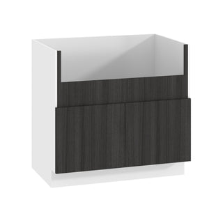 Frameless Oak Shade - 36"W Farmhouse Sink Base Cabinet
