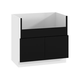 Frameless Matte Black - 36"W Farmhouse Sink Base Cabinet