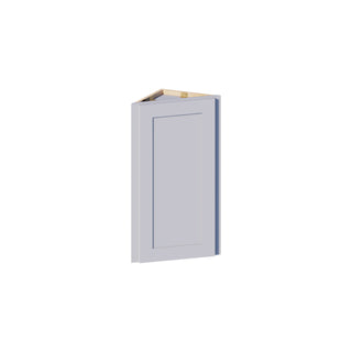 Dove Gray - 12"W × 30"H Angled-End Wall Cabinet