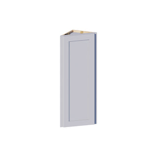 Dove Gray - 12"W × 42"H Angled-End Wall Cabinet