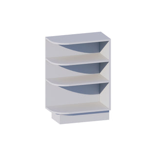 Dove Gray - 12"W Open Shelf Base End Cabinet