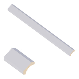 Dove Gray - 3-5/8"W × 96"L Cove Crown Molding