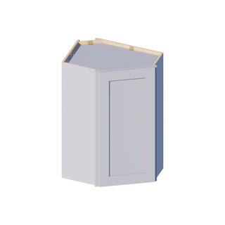 Dove Gray - 27"W × 36"H Diagonal Corner Wall Cabinet