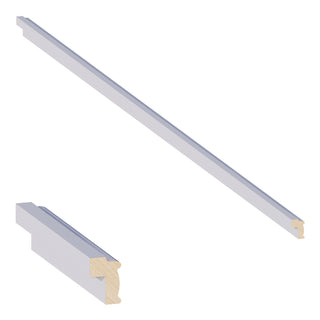 Dove Gray - 2-1/4"W × 96"L Light Rail Molding