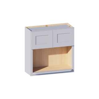 Dove Gray - 30"W × 30"H Microwave Wall Cabinet