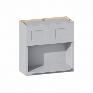 Gris Paloma - Gabinete de pared para microondas de 30"An. × 30"Al.