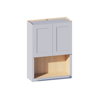 Dove Gray - 30"W × 42"H Microwave Wall Cabinet