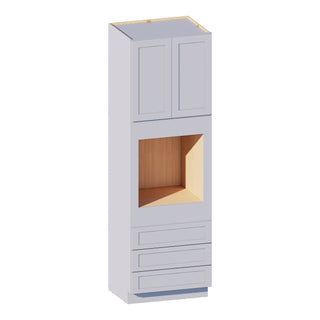 Dove Gray - 30"W × 96"H Tall Oven Cabinet