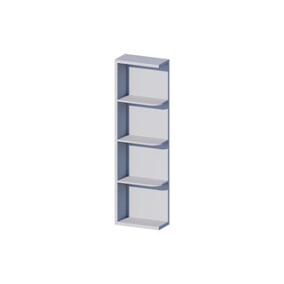 Dove Gray - 6"W × 42"H Open Shelf Wall End Cabinet