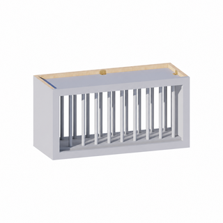 Gris Paloma - Mueble Superior para Platos de 76.2 cm de Ancho × 38.1 cm de Alto