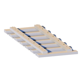 Dove Gray - 30"W × 1/2"H Glass Holder