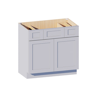 Dove Gray - 36"W Centered-Sink Vanity Combo Cabinet