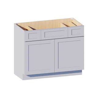 Dove Gray - 42"W Centered-Sink Vanity Combo Cabinet
