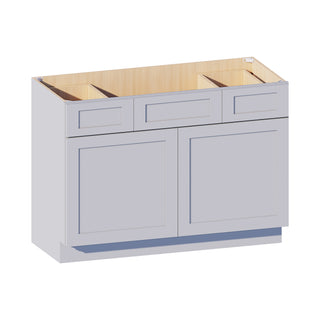 Dove Gray - 48"W Centered-Sink Vanity Combo Cabinet