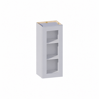 Gris Paloma - Gabinete de Pared de 15" An. × 36" Al. con Puerta de Vidrio