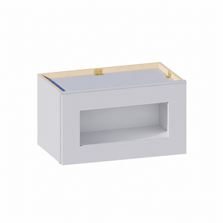 Gris Paloma - Gabinete de pared con puerta de vidrio de 53.34 cm (ancho) x 30.48 cm (alto)