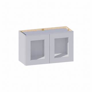 Gris Paloma - Gabinete de Pared de 76.2 cm Ancho × 45.72 cm Alto con Puerta de Vidrio