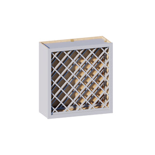 Dove Gray - 24"W × 30"H Wine Rack Wall Cabinet