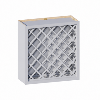 Gris Paloma - Gabinete de pared para vinos de 24" An. × 30" Al.