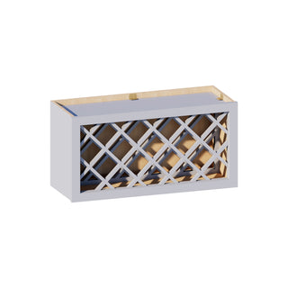 Dove Gray - 30"W × 15"H Wine Rack Wall Cabinet