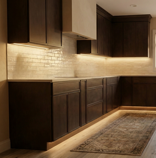 Slim Mocha Brown Shaker Sample Door