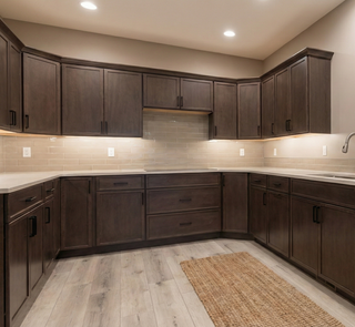 Slim Mocha Brown Shaker Sample Door