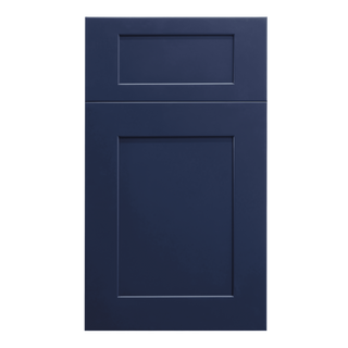 HB-W1215: Indigo Blue Shaker 12"W x 15"H 1 Door Standard Wall Bridge Cabinet