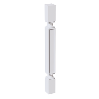 SF-SP336: Frost White Slim Shaker 03"W x 36"H x 03"D Square Roman Pillar