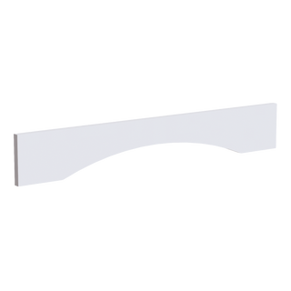 SF-VAR36: Frost White Slim Shaker 36"W x 5-1/2"H x 3/4"D Arched Valance