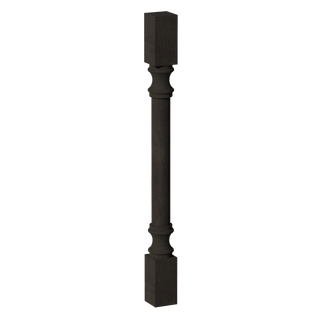 HG-RP336: Dark Gray Shaker 03"W x 36"H x 03"D Round Roman Pillar