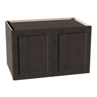 HG-W392424: Dark Gray Shaker 39"W x 24"H x 24"D 2 Doors & 1 Shelf Standard Bridge Wall Cabinet