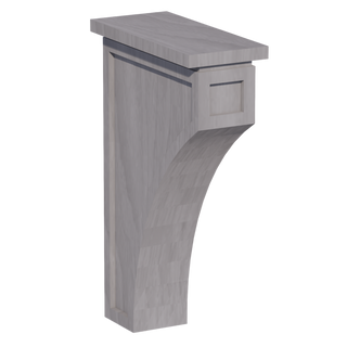 HLG-CMCB: Light Gray Shaker 3-1/2"W x 12-1/4"H x 08"D Extra Large Corbel