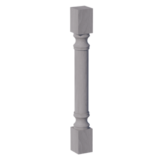 HLG-RP436: Light Gray Shaker 04"W x 36"H x 04"D Round Roman Pillar