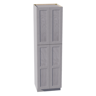 HLG-TP2484: Light Gray Shaker 24"W x 84"H x 24"D 5 Door & 5 Shelves Tall Shelf Pantry Cabinets