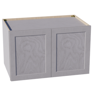 HLG-W392424: Light Gray Shaker 39"W x 24"H x 24"D 2 Doors & 1 Shelf Standard Bridge Wall Cabinet