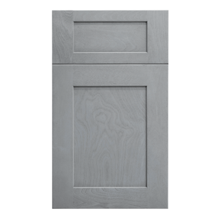 HLG-B24: Light Gray Shaker 24" 1 Drawer 2 Doors Standard Base Cabinet