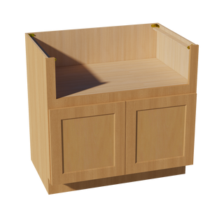 HT-FS36: Timber Wood Shaker 36" 2 Doors Farm House Sink Base Cabinets