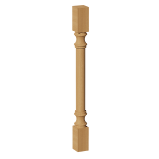 HT-RP336: Timber Wood Shaker 03"W x 36"H x 03"D Round Roman Pillar