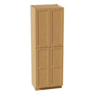 HT-TP3090: Timber Wood Shaker 30"W x 90"H x 24"D 4 Door & 5 Shelves Tall Shelf Pantry Cabinets