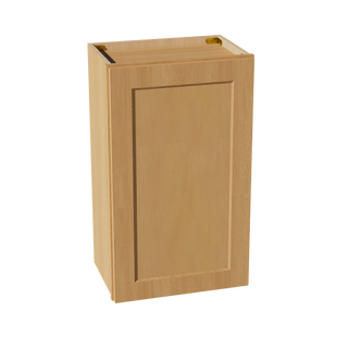 HT-W1830: Timber Wood Shaker 18"W x 30"H 1 Door & 2 Shelves Standard Wall Cabinet