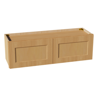 HT-W3912: Timber Wood Shaker 39"W x 12"H 2 Doors Standard Wall Bridge Cabinet