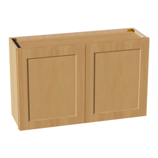 HT-W3924: Timber Wood Shaker 39"W x 24"H 2 Doors Standard Wall Bridge Cabinet