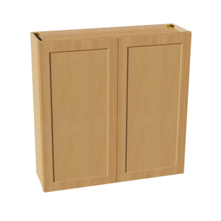 HT-W4242: Timber Wood Shaker 42"W x 42"H 2 Doors & 3 Shelves Standard Wall Cabinet