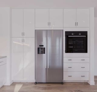 Frameless High - Glossy White - 18"W Vanity Drawer Base Cabinet - homecabinets