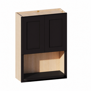 Iron Black - 30"W × 42"H Microwave Wall Cabinet