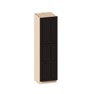 Negro hierro - Armario despensa alto de 61 cm (ancho) x 228,6 cm (alto)